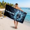 Tottenham Hotspur FC Custom Beach Towel, Personalized Name Text Print, Football Logo Soft Quick‑Dry Towel Holiday Gift