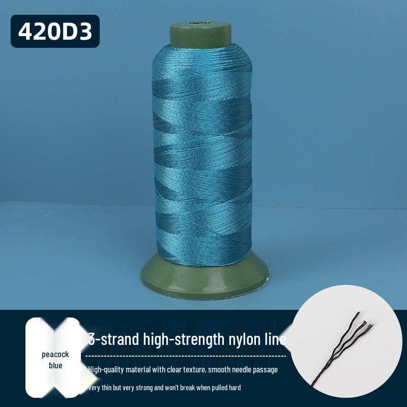 Шторы, Подушки для дивана, Высокопрочная кожаная и шелковая швейная нить, 3-жильная яркая нейлоновая нить