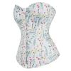 European and American court shapewear printed white JYL TS corset