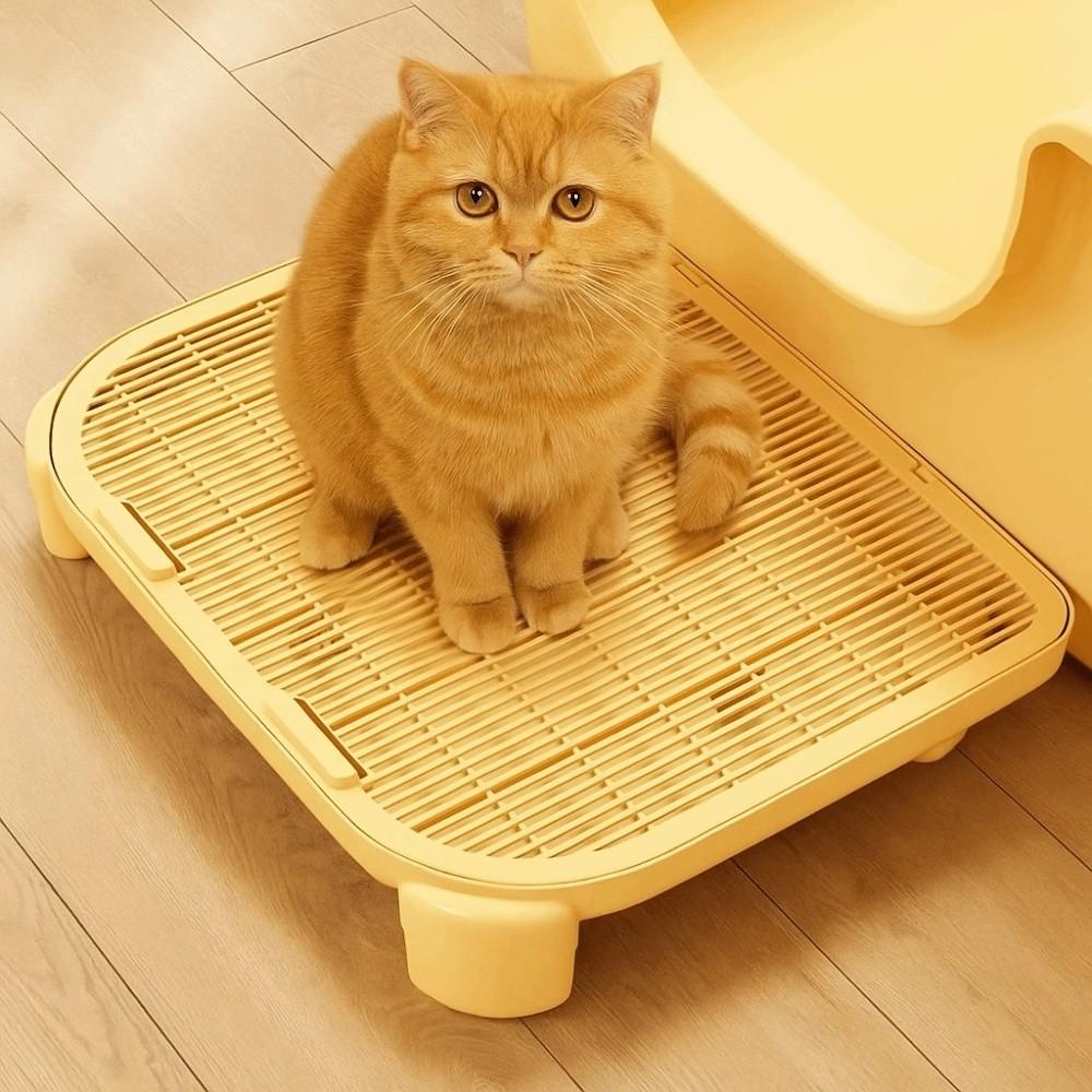 Large Double-layer Cat Litter Pad Anti-splash Cat Litter Trapping Strainer  Pet Toilet