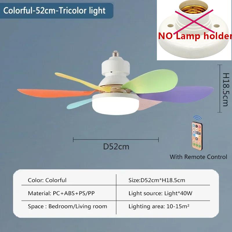 Mordene LED-Ventilatorleuchten 42/52CM Drei Gänge Einstellbarer Deckenventilator für Wohnzimmer Schlafzimmer Arbeitszimmer Hotel Restaurant Innenleuchten