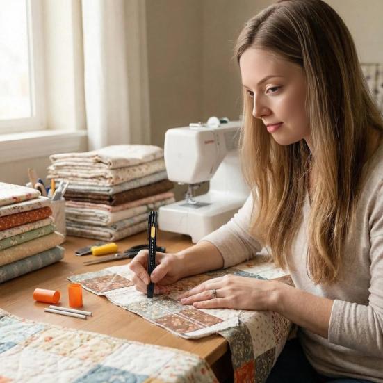 1 Set Heat Erasable Fabric Marker 2 Erasable Chalk Pens Sewing Chalk with 20 Refills for Sewing Quilting Embroidery DIY Crafts