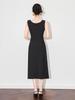 Shenzhen Nanyou Elegant French Square Neck Suspender Dress - Women's Summer Long Skirt