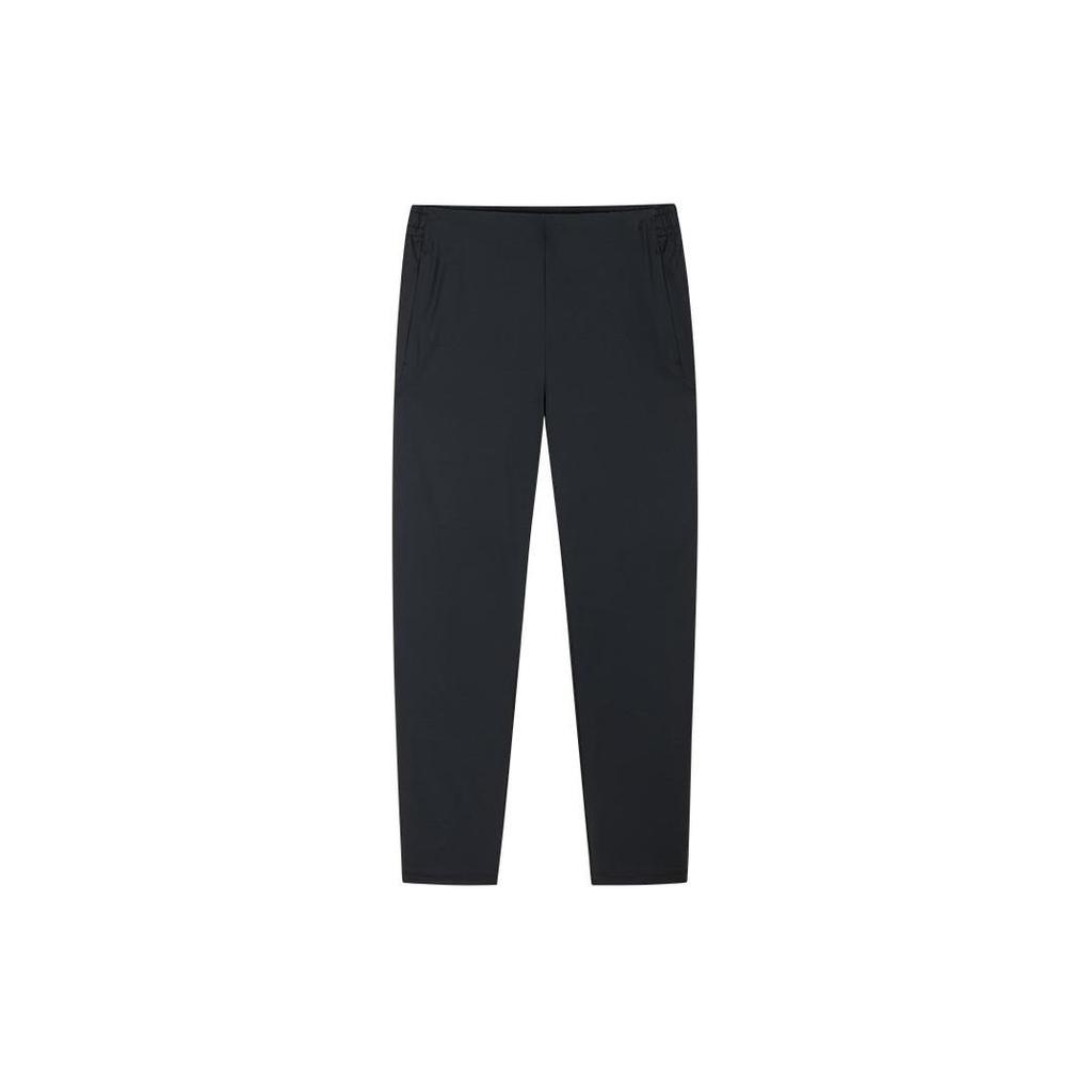 Anta Training Series Solid Color Mid-Rise Comfortable Breathable Thin Straight-Leg Sports Pants Men Pants Black 152427308-3