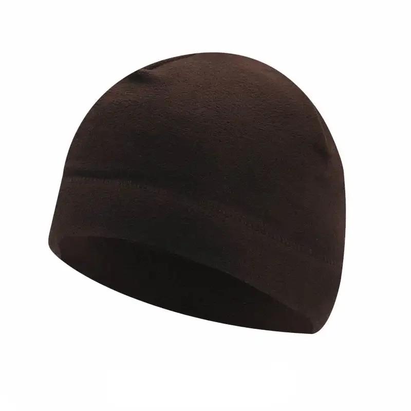 Fashion Winter Warm Beanies Hats Windproof Polar Fleece Warm Caps Thermal Unisex Skullies Hat for Outdoor Running Cycling Skiing