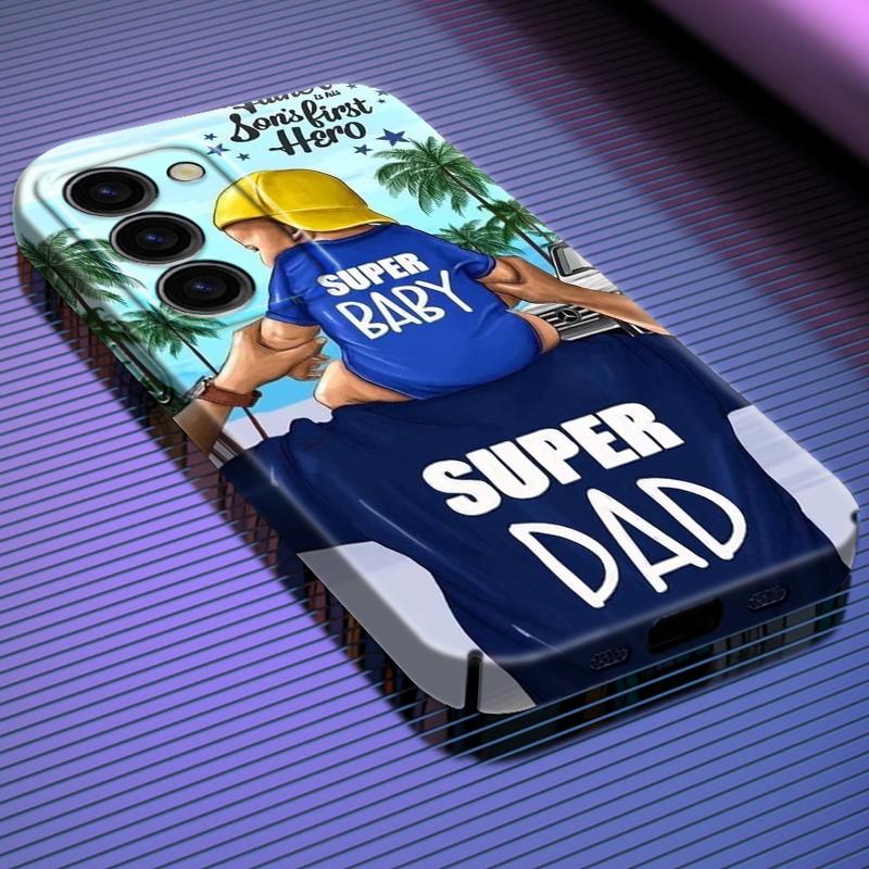 Dad Mom Baby Girl Family Phone Case For Samsung S23 S22 Plus Ultra A13 A12 A14 A21S A22 A23 A34 A53 A54 A73 Feilin Cover