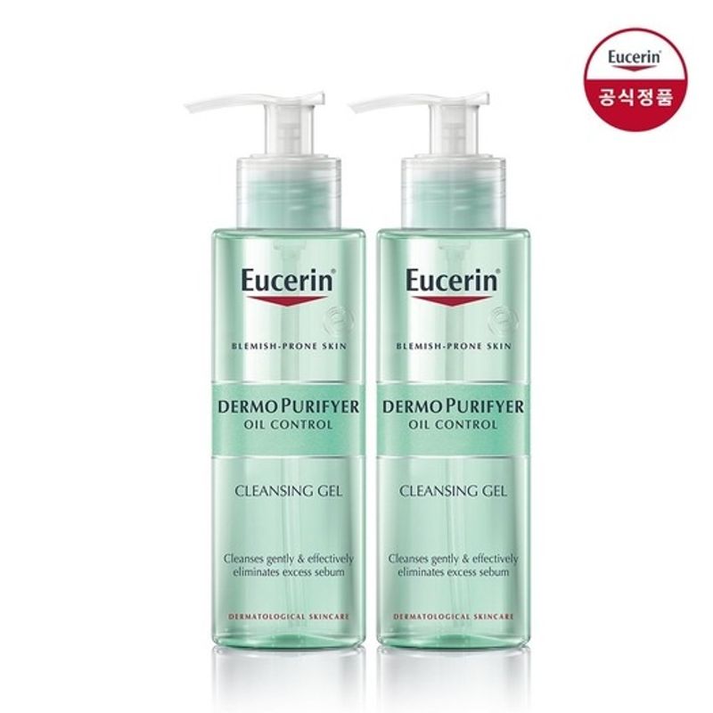 Eucerin Dermo Purifier Oil Control Cleansing Gel 200ml 1+1