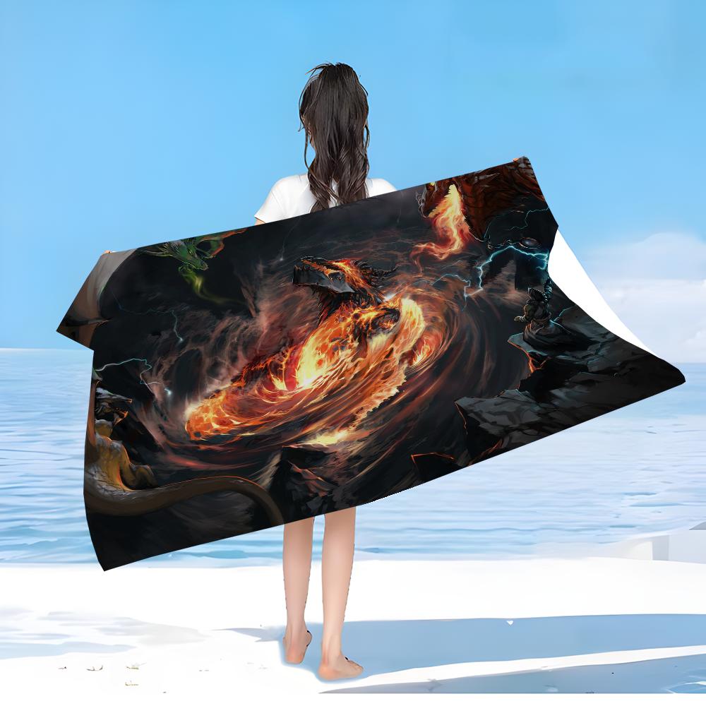 Game World of Warcraft Printed Beach Towels Shower Towel Sauna Travel Spa Microfiber Quick Dry Gym Accessories Cute Room Decor