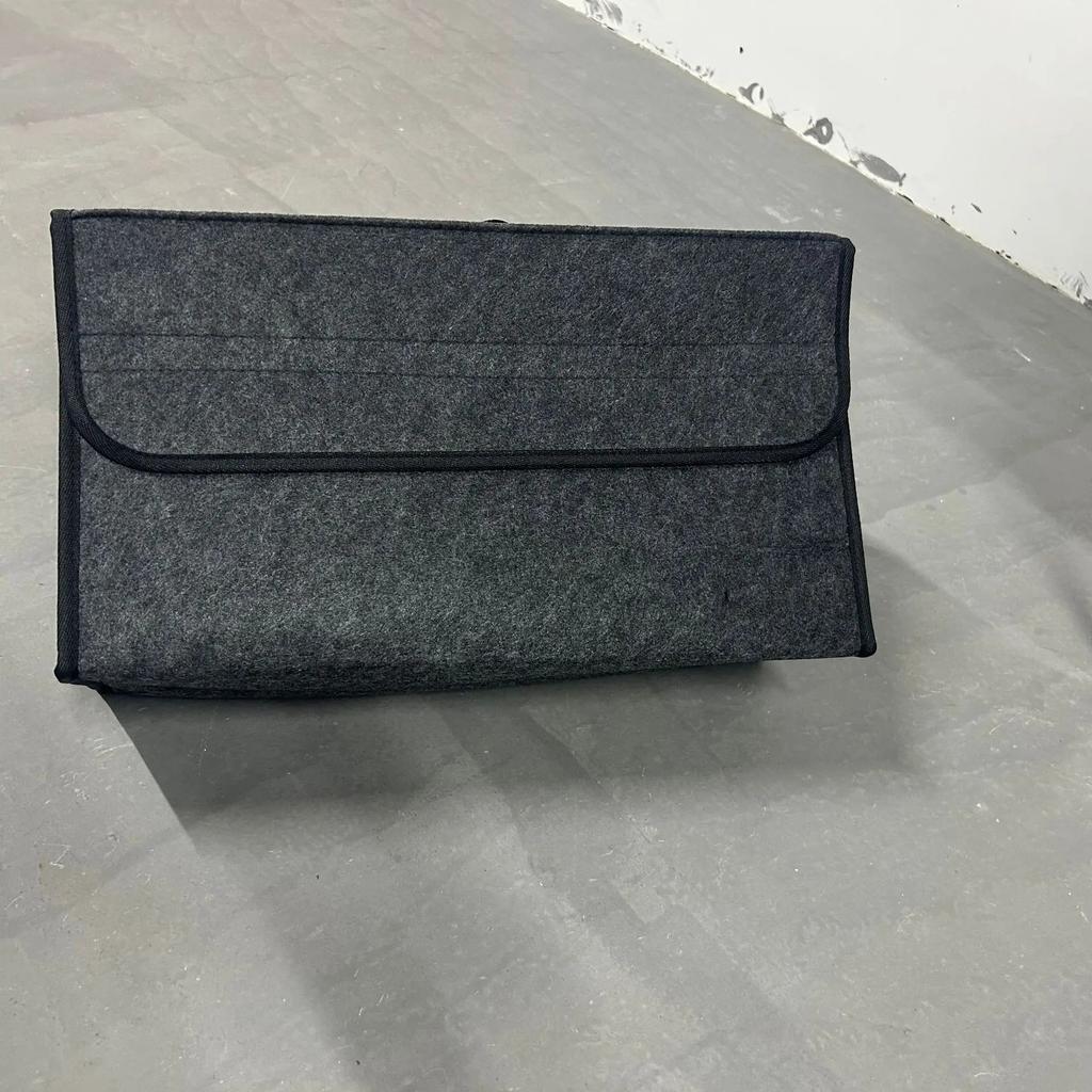 Large Anti Slip Compartment Boot Storage Organizer Tool Car Storage Bag Car Trunk Organizer Soft Felt Storage Box Accessories