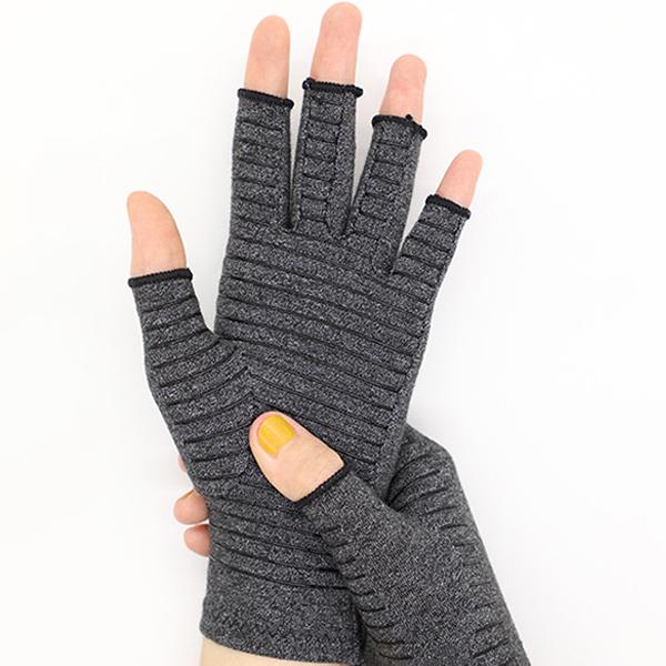 

WTEMPO 1 пара мужских перчаток без пальцев в полоску с клейкой полоской, мягкие, нескользящие, дышащие, с защитой от давления, перчатки для фитнеса, спорта, велоспорта 1 pair серый