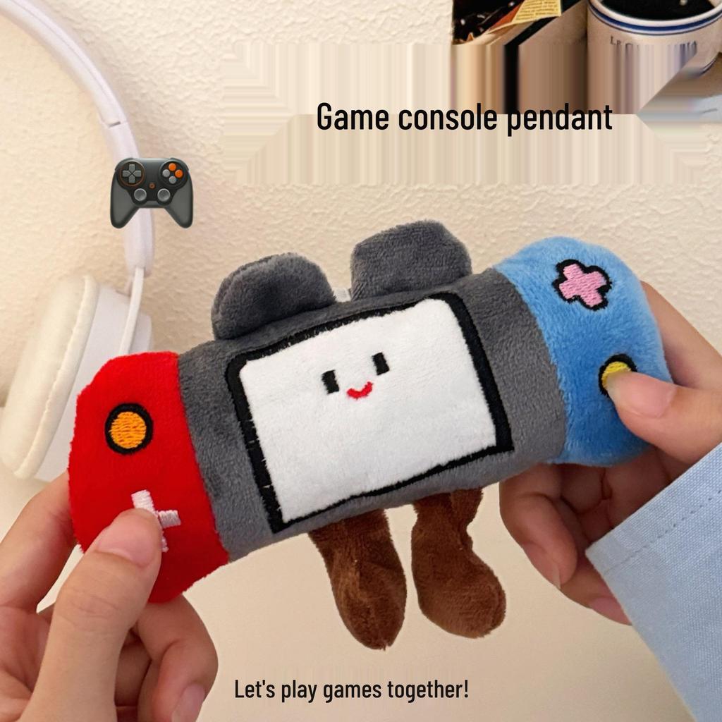 Creative Plush Game Console Keychain: Cute Children's Doll Bag Pendant and Small Gift
