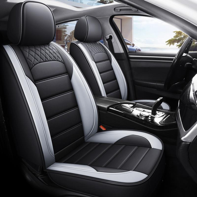 Universal Car Seat Cushion, Full-Coverage Car Seat Cover, Wear-Resistant Faux Leather Car Seat Cover, 5-Seater Car Cushion
