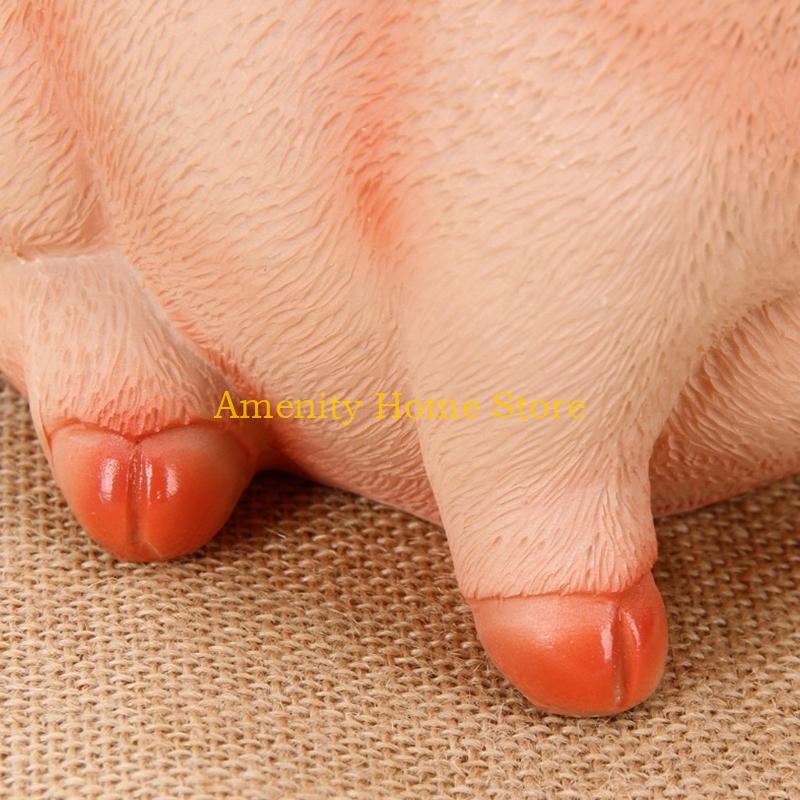 F26C Lovely Pig Money Banks,Unbreakable Resin Piggy Banks,Animal Money Box Coin Banks Home Decorations Coin Saving Box