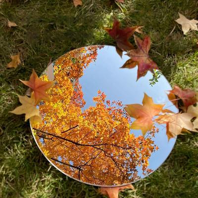 Decorative Mirrors Portable Travel Mirror Photo Props Handheld Makeup Mirror Round Vanity Mirror Wide Angle Camera Mirror