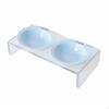 Ceramic Pet Bowl with Simple to Clean Elevated Cat Minimalist Design Acrylic