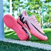High-top Football Shoes, Wear-resistant and Non-slip for Men and Women, Professional Long-nail Sneakers, Broken-nail Football Training Shoes, One Pie