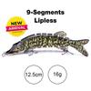 10cm/12.5cm Pike Wobblers for Fishing Artificial Bait Hard Multi Jointed Swimbait Crankbait Lifelike Fishing Lure Tackle