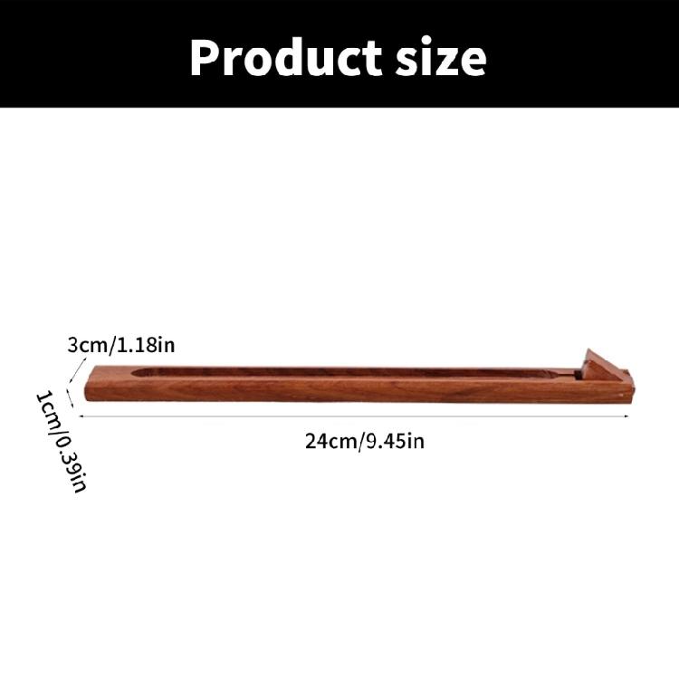 2pcs Wood Incenses Holder With Adjustment Angles Aromatherapies Incenses Holder Great for Office or Home Decoration