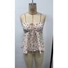 Sommer Damen Temperament Bedruckte Krawatte Sexy Rückenfreies Tanktop mit Blumenmuster