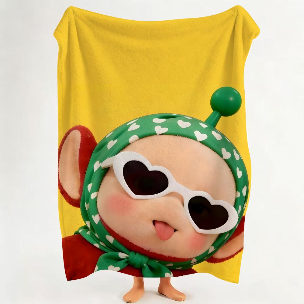 Cartoon T Teletubbies Flannel Blanket Suitable for Sofa Living Room Bedroom