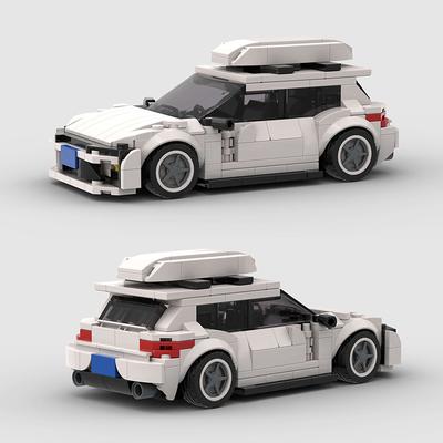 HOT MOC Station Wagon Sports Vehicle SUV Car Building Blocks Brick Racing Creative Garage Supercar Kids Toys Gift