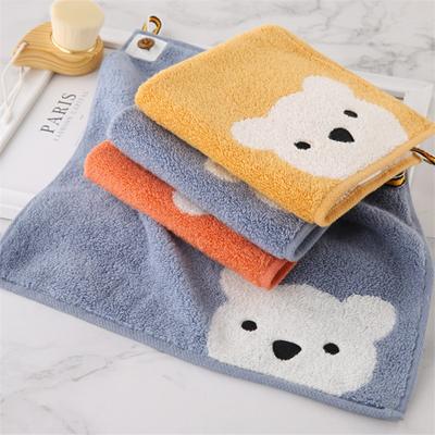 Kinder Handtücher Jungen Mädchen Kindergarten Cartoon Bär Muster Hangable Handtuch Baumwolle Baby Gesicht Handtuch Kinder Bad Produkte