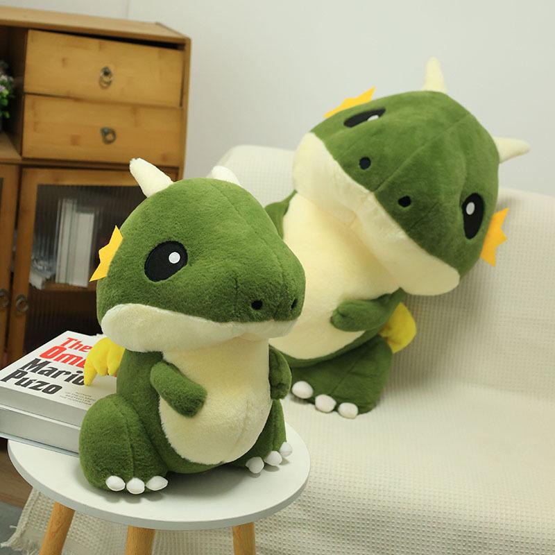 New Green Flying Dragon Doll Plush Toy Little Dinosaur Wing Doll Fat Version Girl Children's Toy