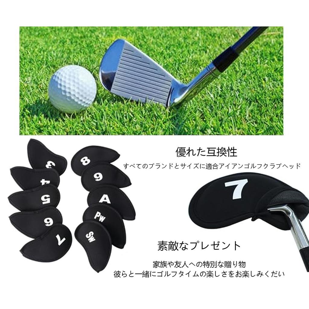 SZSL Golf Iron Cover Head Cover (3-9, A, Pw, Sw)