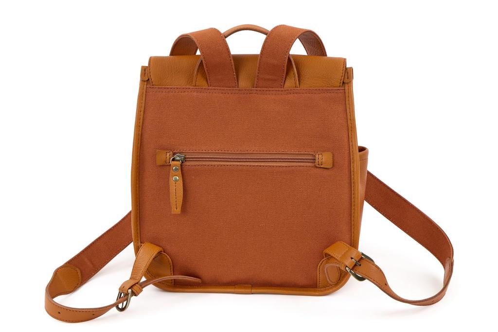 Dakota DA-1034247-45 Genuine Leather Backpack, Women's, Camel