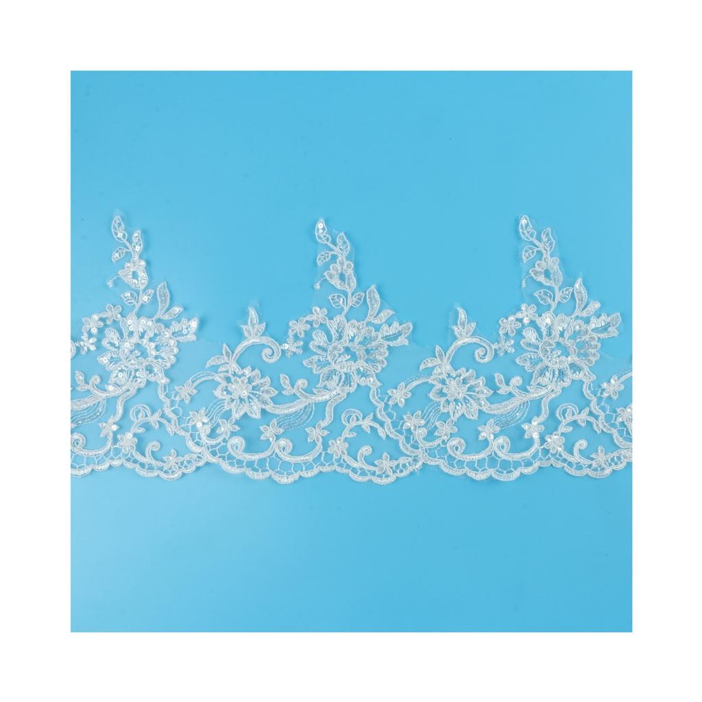 Clothing Accessories Width 21Cm Car Bone Lace Lace Sequins Bridal Dress Accessories Clothing Accessories Materials
