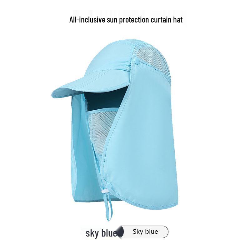 Unisex UV Protection Hat with Detachable Flap – Quick-Drying Sun Hat for Climbing and Fishing