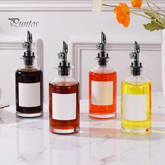 مدفق نبيذ أنيق من الفولاذ المقاوم للصدأ، فوهة صب النبيذ مقاومة للغبار، مدفق زجاجة زيت لبار المطبخ المنزلي