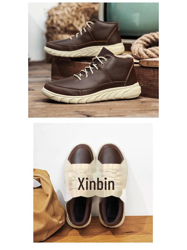 Men's Martin Boots - New Lightweight Mid-Top Outdoor Leisure Shoes for Autumn and Winter