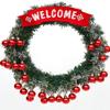 24pcs/Red Christmas Ball Box Christmas Tree Decoration Set Christmas Tree Ornaments Shiny Matte Sequin Garland Decoration Hangin