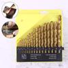 Precision Crafted 19pcs M35 Cobalt 1mm-10mm Straight Handle Drill Bit Set for Hard Metal & Stainless Steel Drilling