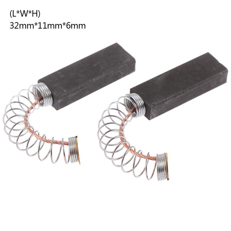 2Pcs/Set 32*11*6Mm Motor Carbon Brushes For Power Tool Grind Accessories
