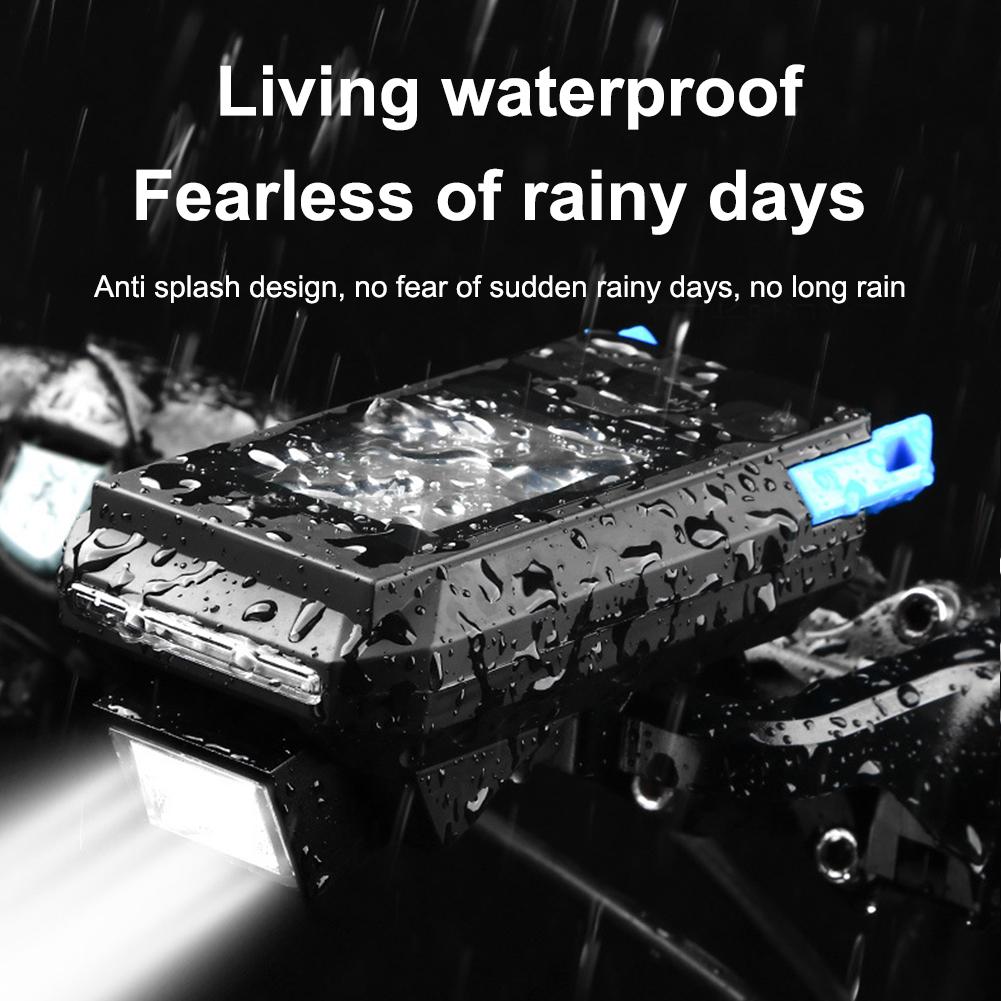 

4 в 1 велосипедная компьютерная фара 450 люмен, многофункциональная USB перезаряжаемая с звуковым сигналом, велосипедные аксессуары для улицы