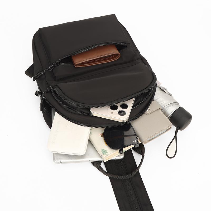 Men's Backpack Multi-Compartment Chest Bag Large Capacity Single Shoulder Bag