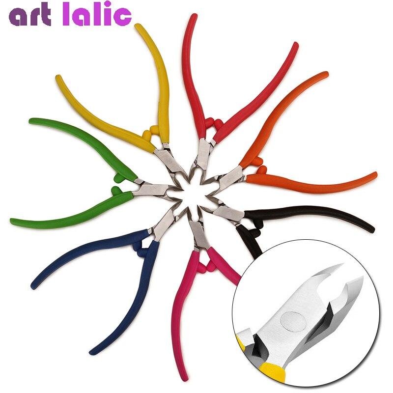 

1 шт., силиконовые щипцы для стрижки кутикулы из нержавеющей стали, машинка для стрижки ногтей, маникюра, педикюра, триммер, ножницы, инструменты для красоты ногтей жёлтый