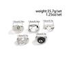 European and American fashion personality five-pointed star ring set men's hip-hop niche ring men's jewelry