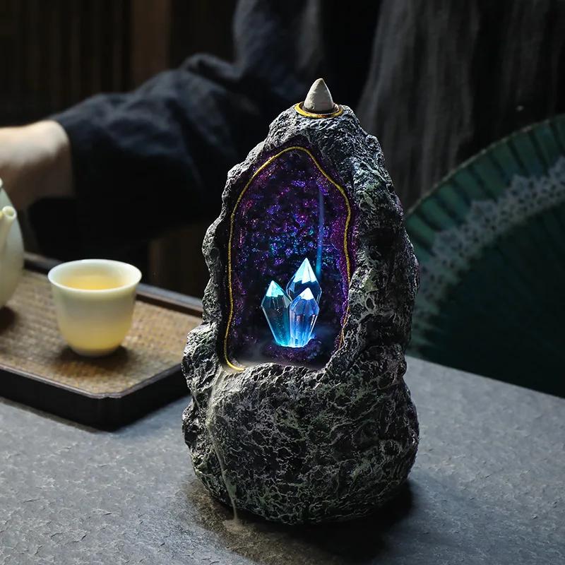 

Dreamy Crystal Cave Resin Incense Burner Creative Home Furnishings Home Furnishings Housewarming and Gift Giving