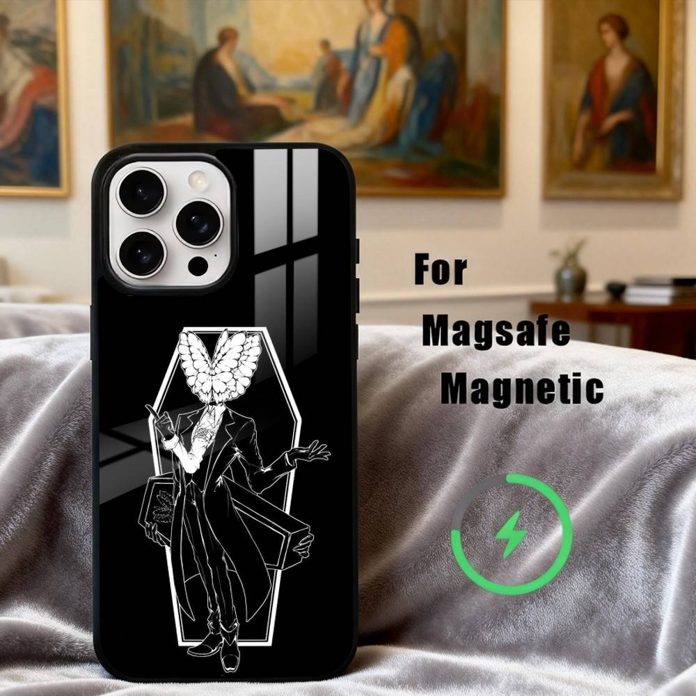 Limbus C-Company Quixote Butterfly Phone Case For iPhone17,16,15,14,13,12,11 Plus,Pro Max Magnetic For Magsafe Wireless Charging