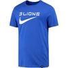 Nike T Shirts Men's Royal Blue Crew Neck Moderate Straight Fit DH7625-480