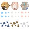 Christmas 3D Snowflake Pendant 6 Pcs set Christmas Party For Decorating Houses Shops Three-dimensional Bedrooms