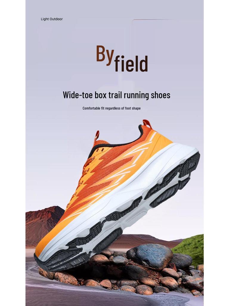 Plus Size Men's Wide-Toe 48 Casual Sports Shoes - Wear-Resistant, Shock-Absorbing Mesh for Hard Courts