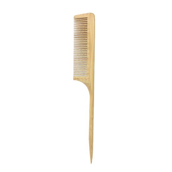 Natural Bamboo Wide Tooth Hair Comb for Women Men Anti-Static Afro Fork Comb Detangler Brush for Curly Wet Dry