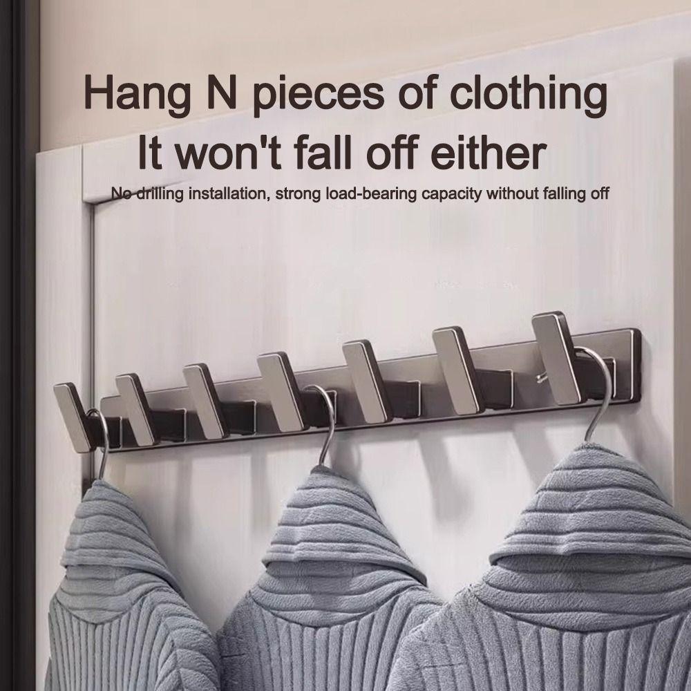 Strong Adhesive Wall Hooks Plastic Wall Rack Hanger Behind Doors Hook  Wall Storage Accessories