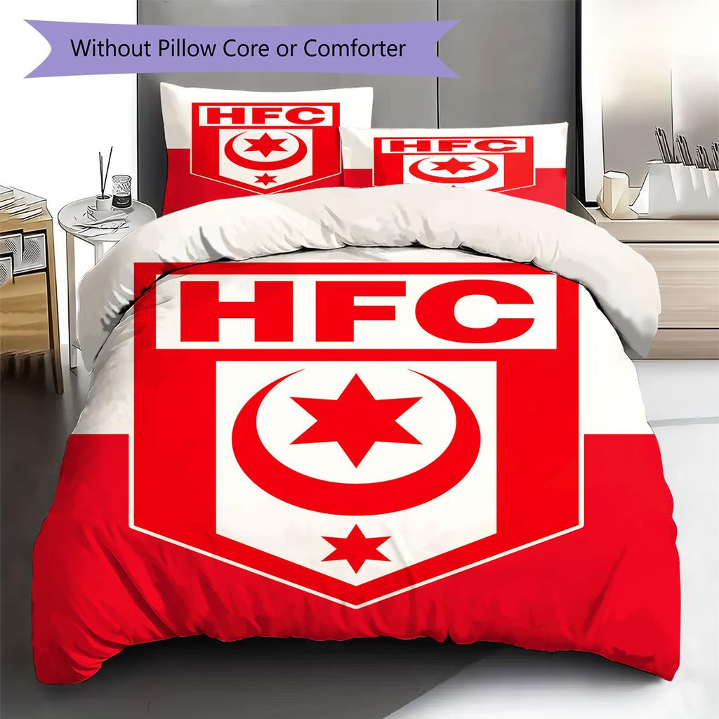 Hallescher FC Pattern Bedding,Quilt Set Quilt Cover Pillowcase Home Birthday Gift(1 * Duvet Cover + 2 * Pillowcase, Without Core)