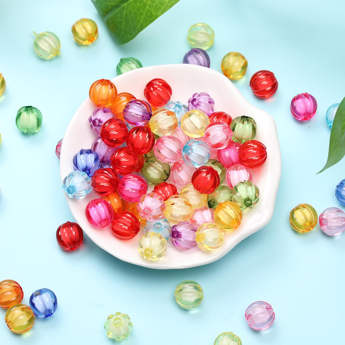 

Акриловое ожерелье ручной работы, браслет, ремесла, изготовление ювелирных изделий, свободные бусины, арбуз, аксессуары для самостоятельного изготовления, 80 шт./40 шт., сэндвич, 8/10 мм, кулон