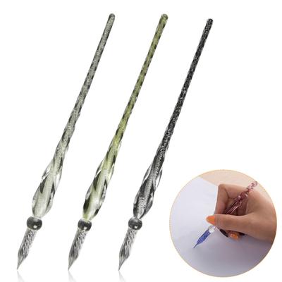 Cam Kalem Kaligrafi Çizgi Roman Resim Güzel Renk Efektleri Daldırma Kalemi Pürüzsüz Çizgiler Kolay